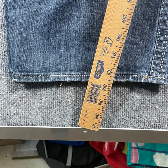 Rock Revival Deborah Easy Boot Jeans Women's 36X33 Flap Pockets Studded Bling - Picture 11 of 12